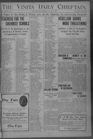 The Vinita Daily Chieftain. (Vinita, Okla.), Vol. 8, No. 252, Ed. 1 Friday, August 24, 1906