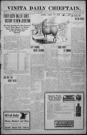Vinita Daily Chieftain. (Vinita, Okla.), Vol. 14, No. 57, Ed. 1 Tuesday, July 2, 1912