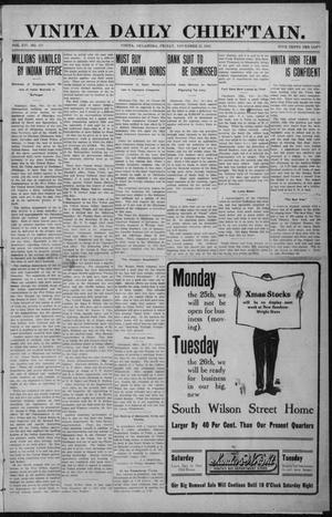 Vinita Daily Chieftain. (Vinita, Okla.), Vol. 14, No. 177, Ed. 1 Friday, November 22, 1912