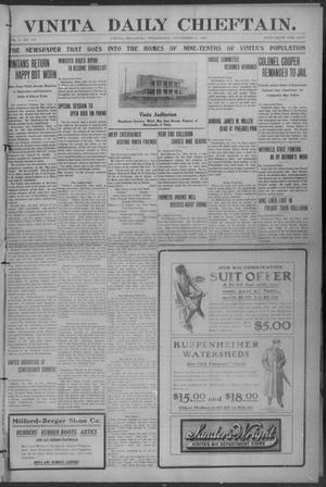 Vinita Daily Chieftain. (Vinita, Okla.), Vol. 10, No. 183, Ed. 1 Wednesday, November 11, 1908