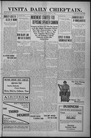Vinita Daily Chieftain. (Vinita, Okla.), Vol. 11, No. 286, Ed. 1 Friday, March 18, 1910