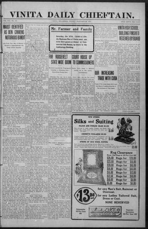 Vinita Daily Chieftain. (Vinita, Okla.), Vol. 13, No. 235, Ed. 1 Friday, January 26, 1912