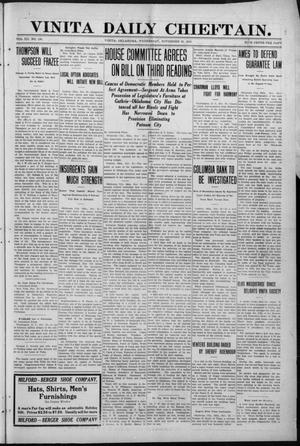 Vinita Daily Chieftain. (Vinita, Okla.), Vol. 12, No. 190, Ed. 1 Wednesday, November 30, 1910