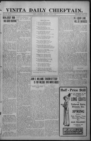 Vinita Daily Chieftain. (Vinita, Okla.), Vol. 13, No. 267, Ed. 1 Monday, March 4, 1912