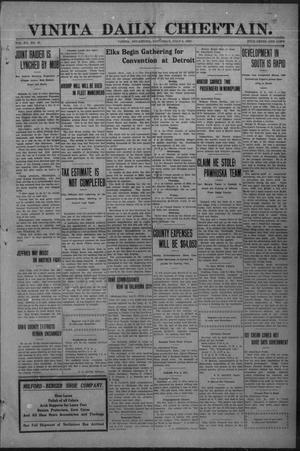 Vinita Daily Chieftain. (Vinita, Okla.), Vol. 12, No. 69, Ed. 1 Saturday, July 9, 1910
