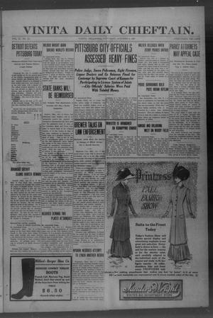 Vinita Daily Chieftain. (Vinita, Okla.), Vol. 11, No. 151, Ed. 1 Saturday, October 9, 1909