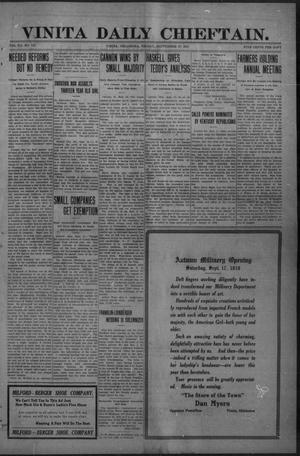 Vinita Daily Chieftain. (Vinita, Okla.), Vol. 12, No. 127, Ed. 1 Friday, September 16, 1910