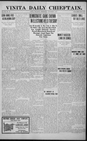 Vinita Daily Chieftain. (Vinita, Okla.), Vol. 13, No. 169, Ed. 1 Wednesday, November 8, 1911