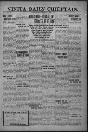 Vinita Daily Chieftain. (Vinita, Okla.), Vol. 12, No. 109, Ed. 1 Thursday, August 25, 1910