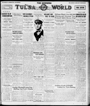 The Morning Tulsa Daily World (Tulsa, Okla.), Vol. 15, No. 191, Ed. 1, Saturday, April 9, 1921