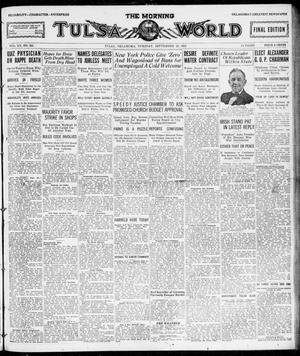 The Morning Tulsa Daily World (Tulsa, Okla.), Vol. 15, No. 355, Ed. 1, Tuesday, September 20, 1921