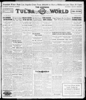 The Morning Tulsa Daily World (Tulsa, Okla.), Vol. 16, No. 29, Ed. 1, Saturday, October 29, 1921
