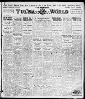 Primary view of object titled 'The Morning Tulsa Daily World (Tulsa, Okla.), Vol. 16, No. 33, Ed. 1, Wednesday, November 2, 1921'.