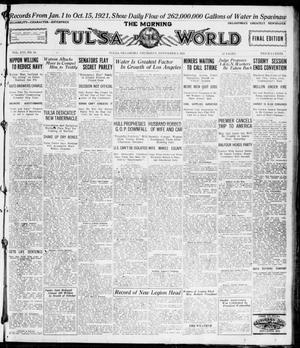 The Morning Tulsa Daily World (Tulsa, Okla.), Vol. 16, No. 34, Ed. 1, Thursday, November 3, 1921