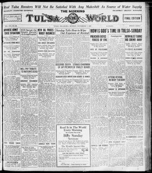 The Morning Tulsa Daily World (Tulsa, Okla.), Vol. 16, No. 38, Ed. 1, Monday, November 7, 1921