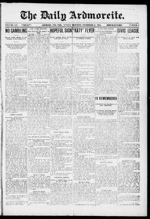 The Daily Ardmoreite. (Ardmore, Indian Terr.), Vol. 12, No. 3, Ed. 1, Sunday, November 13, 1904