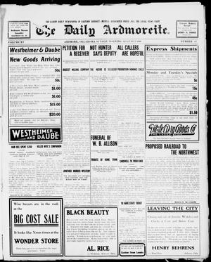 The Daily Ardmoreite. (Ardmore, Okla.), Vol. 15, No. 62, Ed. 1, Sunday, August 9, 1908