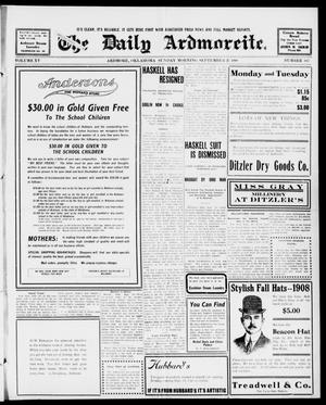 The Daily Ardmoreite. (Ardmore, Okla.), Vol. 15, No. 103, Ed. 1, Sunday, September 27, 1908