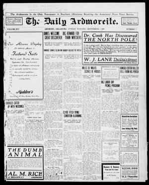 The Daily Ardmoreite. (Ardmore, Okla.), Vol. 16, No. 77, Ed. 1, Sunday, September 5, 1909