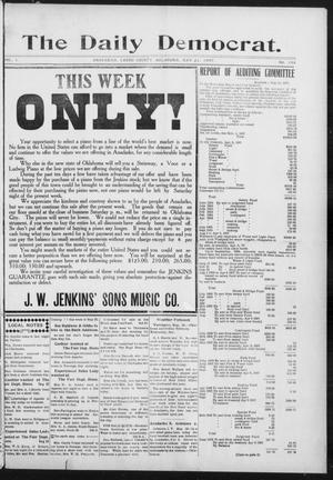 Primary view of object titled 'The Daily Democrat. (Anadarko, Okla.), Vol. 1, No. 104, Ed. 1, Tuesday, May 21, 1907'.
