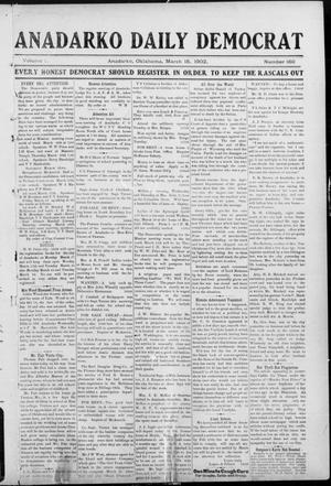 Anadarko Daily Democrat (Anadarko, Okla.), Vol. 1, No. 160, Ed. 1, Tuesday, March 18, 1902