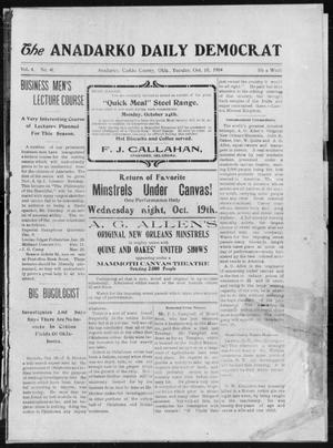 The Anadarko Daily Democrat (Anadarko, Okla.), Vol. 4, No. 41, Ed. 1, Tuesday, October 18, 1904