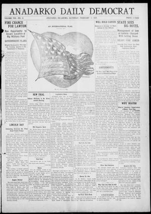 Anadarko Daily Democrat (Anadarko, Okla.), Vol. 8, No. 14, Ed. 1, Saturday, February 13, 1909