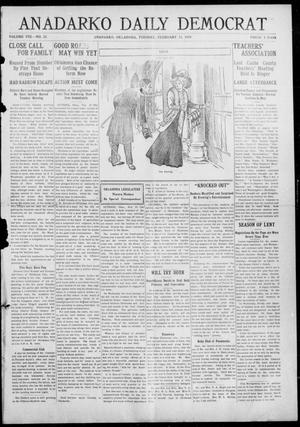 Anadarko Daily Democrat (Anadarko, Okla.), Vol. 8, No. 22, Ed. 1, Tuesday, February 23, 1909