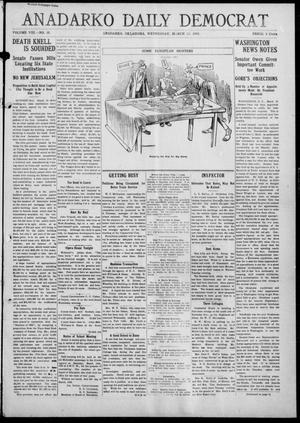 Anadarko Daily Democrat (Anadarko, Okla.), Vol. 8, No. 35, Ed. 1, Wednesday, March 10, 1909