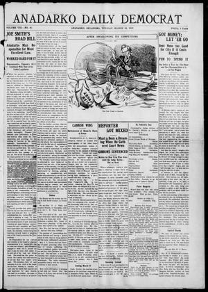 Anadarko Daily Democrat (Anadarko, Okla.), Vol. 8, No. 40, Ed. 1, Tuesday, March 16, 1909