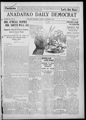 Anadarko Daily Democrat (Anadarko, Okla.), Vol. 8, No. 254, Ed. 1, Saturday, November 27, 1909