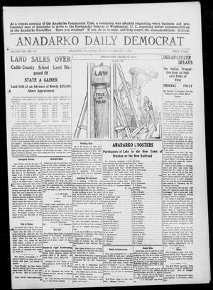 Anadarko Daily Democrat (Anadarko, Okla.), Vol. 8, No. 313, Ed. 1, Monday, February 7, 1910