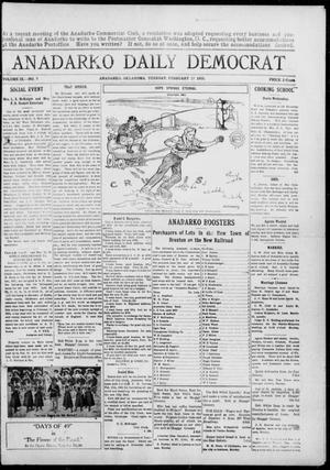 Anadarko Daily Democrat (Anadarko, Okla.), Vol. 9, No. 7, Ed. 1, Tuesday, February 15, 1910
