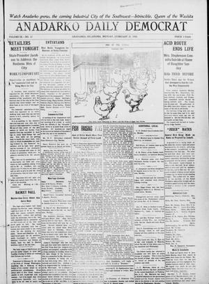 Anadarko Daily Democrat (Anadarko, Okla.), Vol. 9, No. 12, Ed. 1, Monday, February 21, 1910
