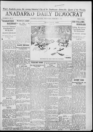 Anadarko Daily Democrat (Anadarko, Okla.), Vol. 9, No. 14, Ed. 1, Wednesday, February 23, 1910