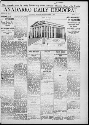 Anadarko Daily Democrat (Anadarko, Okla.), Vol. 9, No. 24, Ed. 1, Monday, March 7, 1910