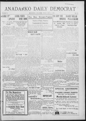 Anadarko Daily Democrat (Anadarko, Okla.), Vol. 9, No. 177, Ed. 1, Friday, September 2, 1910