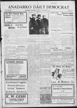 Anadarko Daily Democrat (Anadarko, Okla.), Vol. 12, No. 12, Ed. 1, Saturday, October 25, 1913