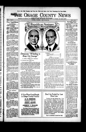 The Osage County News (Pawhuska, Okla.), Vol. 8, No. 9, Ed. 1 Friday, October 29, 1920