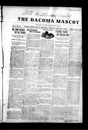 The Dacoma Mascot (Dacoma, Okla.), Vol. 1, No. 13, Ed. 1 Thursday, February 7, 1918