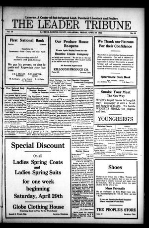 The Leader Tribune (Laverne, Okla.), Vol. 10, No. 44, Ed. 1 Friday, April 28, 1922