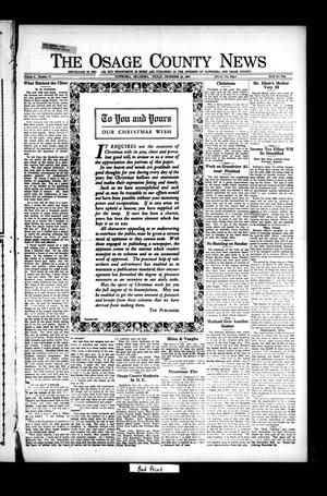 The Osage County News (Pawhuska, Okla.), Vol. 8, No. 17, Ed. 1 Friday, December 24, 1920