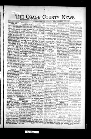 The Osage County News (Pawhuska, Okla.), Vol. 9, No. 12, Ed. 1 Saturday, November 12, 1921