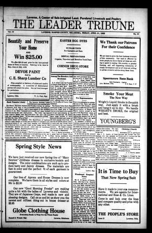 The Leader Tribune (Laverne, Okla.), Vol. 10, No. 43, Ed. 1 Friday, April 21, 1922