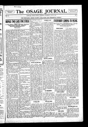 The Osage Journal. (Pawhuska, Okla.), Vol. 15, No. 1, Ed. 1 Thursday, June 26, 1913