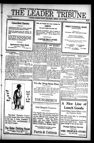 The Leader Tribune (Laverne, Okla.), Vol. 11, No. 8, Ed. 1 Friday, August 18, 1922