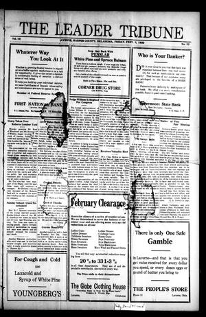 The Leader Tribune (Laverne, Okla.), Vol. 10, No. 32, Ed. 1 Friday, February 3, 1922
