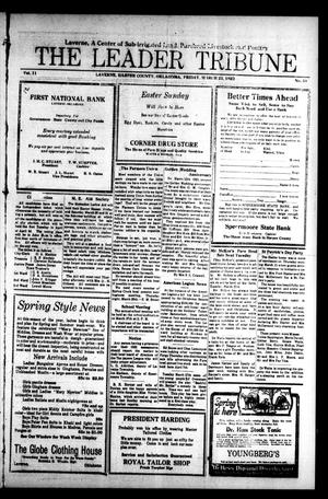 The Leader Tribune (Laverne, Okla.), Vol. 11, No. 43, Ed. 1 Friday, March 23, 1923