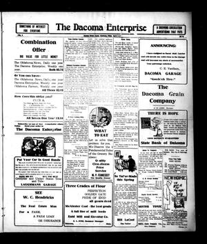 The Dacoma Enterprise (Dacoma, Okla.), Vol. 5, No. 49, Ed. 1 Friday, April 6, 1917