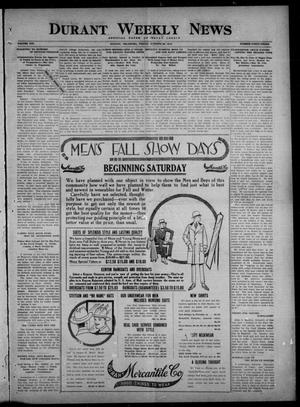 Durant Weekly News (Durant, Okla.), Vol. 19, No. 43, Ed. 1, Friday, October 29, 1915